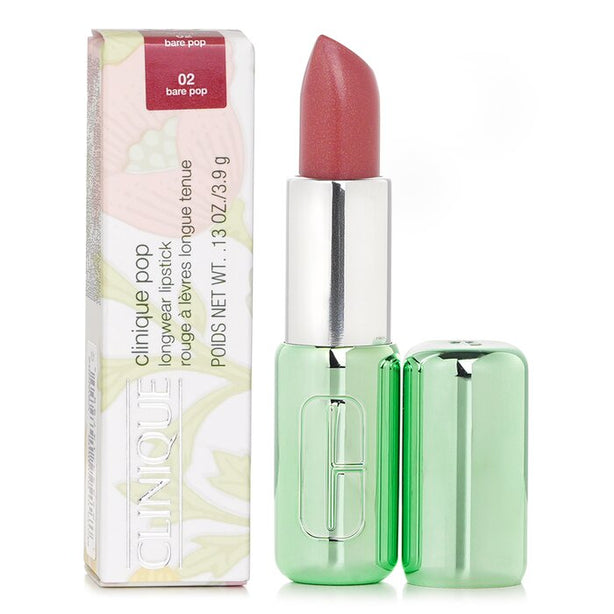 Pop Longwear Lipstick Shine - # 02 Bare Pop - 3.9g/0.13oz