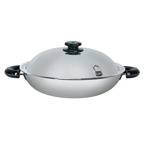 La gourmet Elite 40cm 5-Ply Stainless Steel Wok
