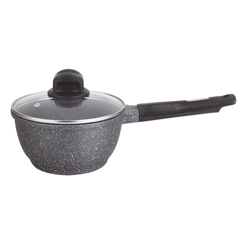 La gourmet Shogun Kyoto 18 x 9.5cm Non-stick Sauce Pan with Glass Lid (Induction)