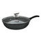 La gourmet Shogun Senjo 30cm Non-stick Stir-fry Wok with Glass Lid (Induction)