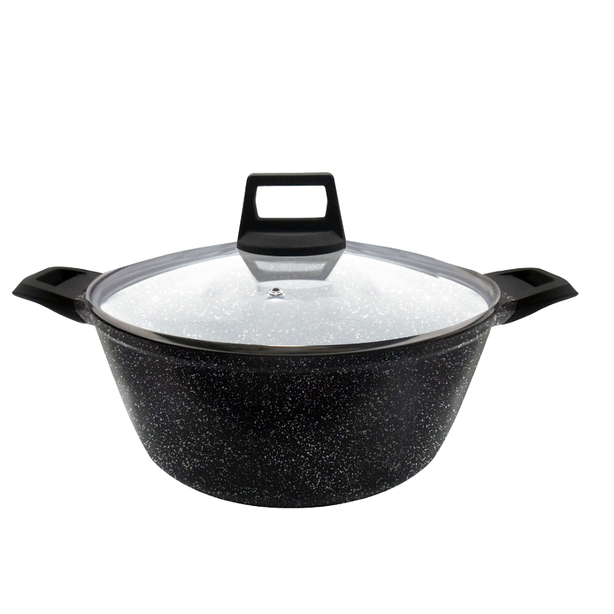 La gourmet Shogun Senjo 24cm Non-stick Stockpot with Glass Lid (Induction)