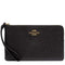 Coach Large Corner Zip Wristlet in Black CV395