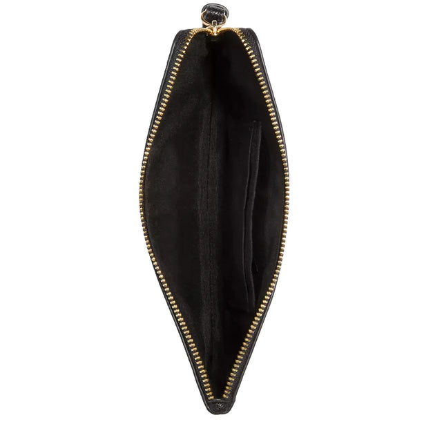Coach Large Corner Zip Wristlet in Black CV395