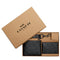 Coach Boxed 3 In 1 Wallet Gift Set In Signature Canvas in Charcoal/ Black CW344
