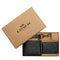 Coach Boxed 3 In 1 Wallet Gift Set In Signature Canvas in Charcoal/ Black CW344