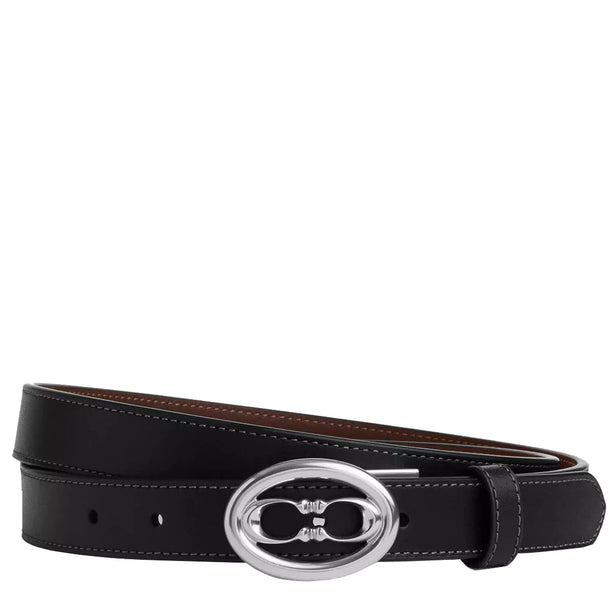 Coach Buckle Cut To Size Belt, 25 Mm - Black Maple CZ444