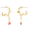 Coach Cherry Wavy Huggie Earrings - Red CAA16