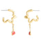 Coach Cherry Wavy Huggie Earrings - Red CAA16