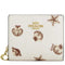 Coach Snap Wallet With Shell Print - Chalk Multi CBO73