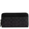 Coach Accordion Wallet In Signature Canvas - Charcoal/ Black CY405
