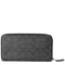Coach Accordion Wallet In Signature Canvas - Charcoal/ Black CY405