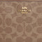 Coach Large Corner Zip Wristlet In Signature Canvas - Tan/ Brown CZ277