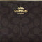 Coach Large Corner Zip Wristlet In Signature Canvas - Walnut/ Black CZ277