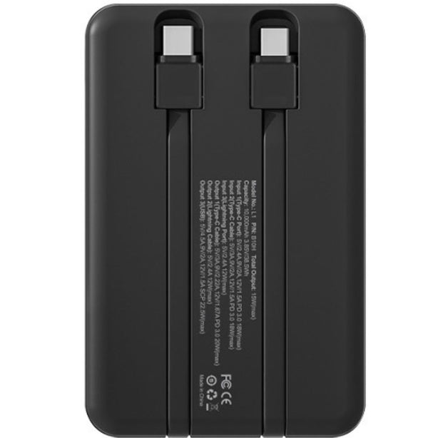 XPower B10H Built-in Type-C x 2 Cable 10,000mAh PD + SCP PowerBank