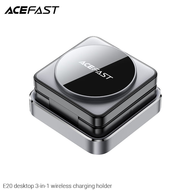 Acefast E20 desktop 3-in-1 Wireless Charging Holder - Black