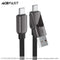 Acefast C13-04 USB-A/USB-C to USB-C 60W Zinc Alloy Connectors Charging Data Cable (1.2m) - Black