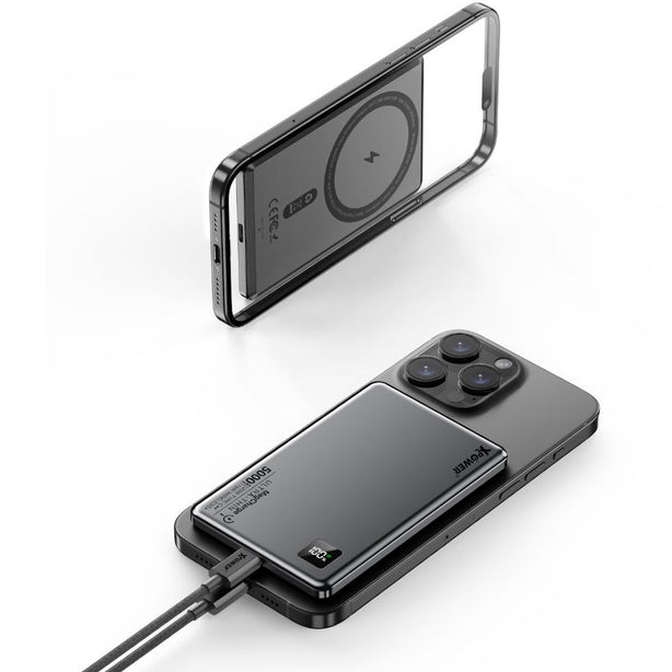 XPower M5K 2 In 1 PD 3.0+MagSafe 5,000mAh Ultra-Thin Aluminium Powerbank