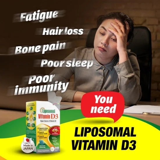 LABO Nutrition Liposomal Vitamin D3 1000IU for Strong Bones, Teeth, Muscle & Immune Health • First Vegan Sourced Vitamin D Supplement