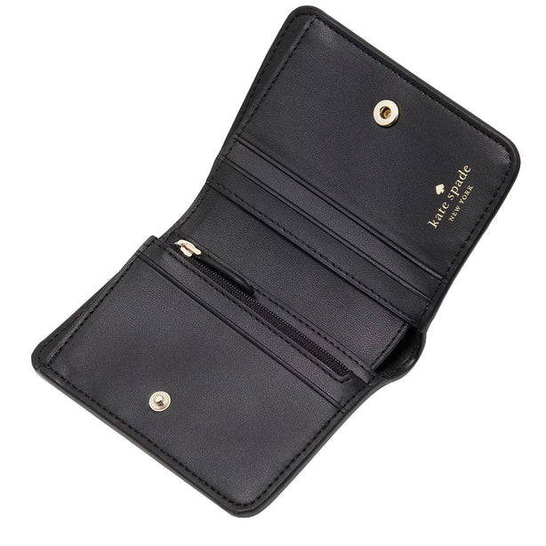 Kate Spade Signature Spade Flower Small Bifold Wallet in Black Multi KG493