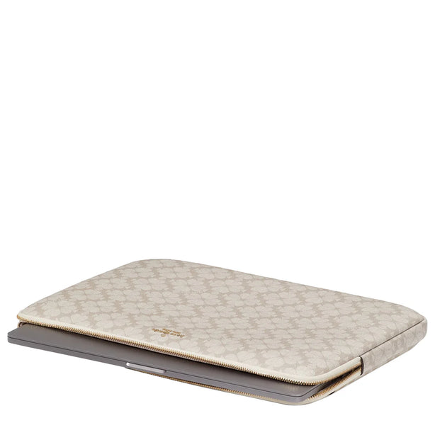 Kate Spade Spade Flower Universal Laptop Sleeve in Dark Beige Multi KG706