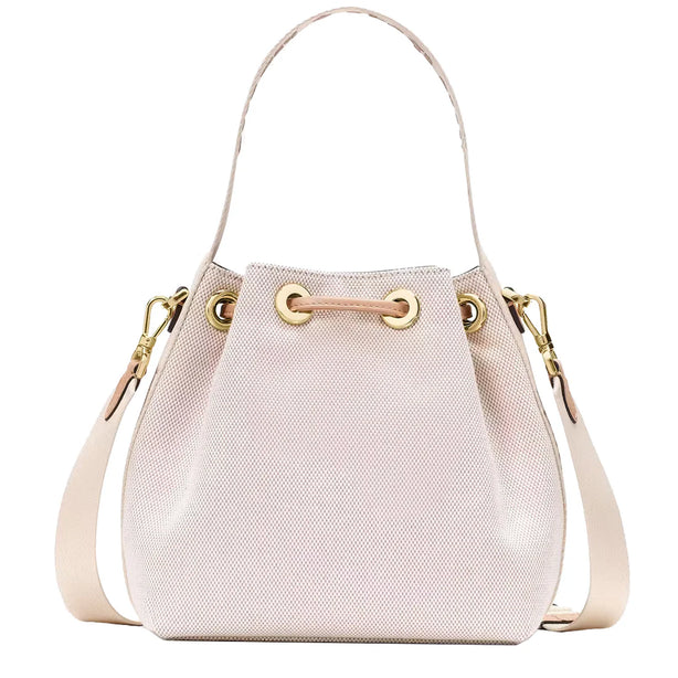 Kate Spade Kip Canvas Bucket Bag - Light Fawn Multi KL048
