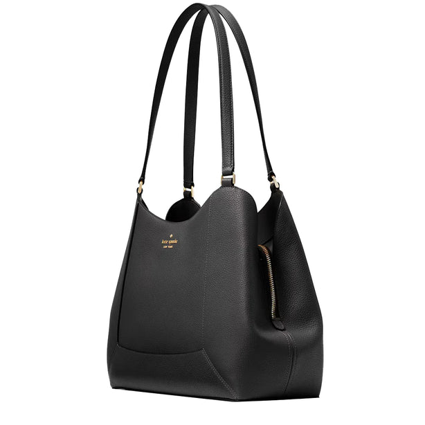 Kate Spade Lena Triple Compartment Shoulder Bag - Black KH435