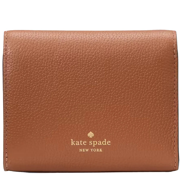 Kate Spade Kayla Small L-Zip Wallet - Warm Gingerbread KK056
