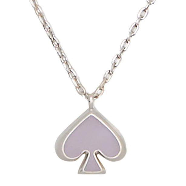 Kate Spade Everyday Spade Enamel Mini Pendant Necklace - Lilac O0RU3073