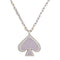 Kate Spade Everyday Spade Enamel Mini Pendant Necklace - Lilac O0RU3073