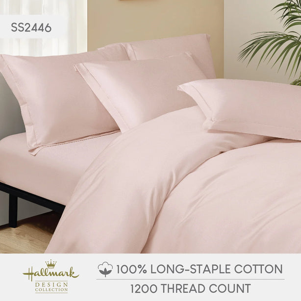 Long-Staple Cotton Bed Sheet – 1200TC - Pink