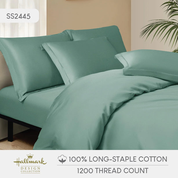 Long-Staple Cotton Bed Sheet – 1200TC - Green