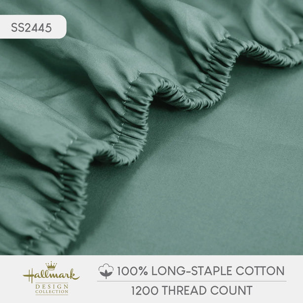 Long-Staple Cotton Bed Sheet – 1200TC - Green