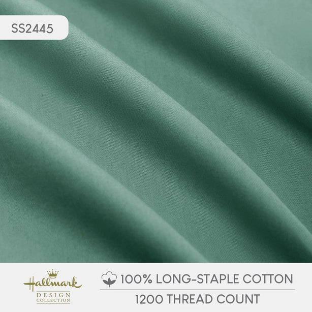 Long-Staple Cotton Bed Sheet – 1200TC - Green