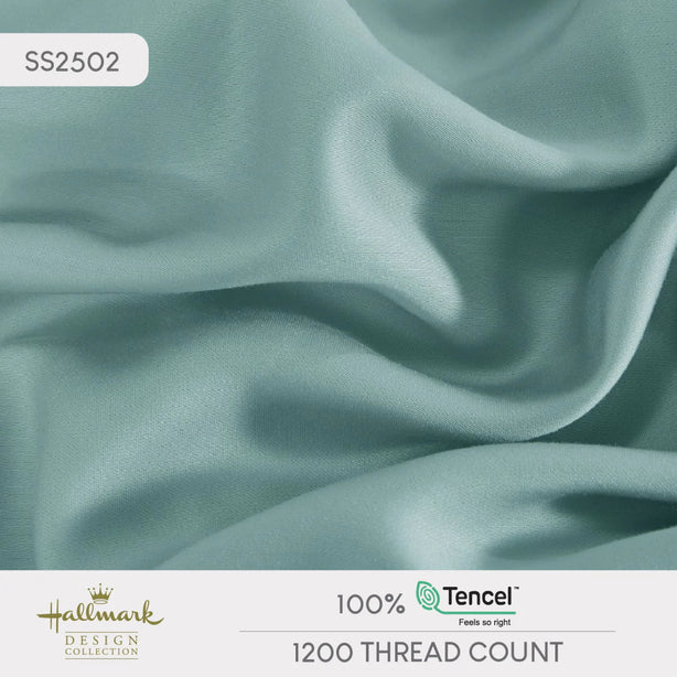 Pure Tencel Bed Sheet – 1200TC – Turkish Blue