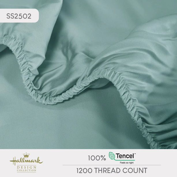 Pure Tencel Bed Sheet – 1200TC – Turkish Blue