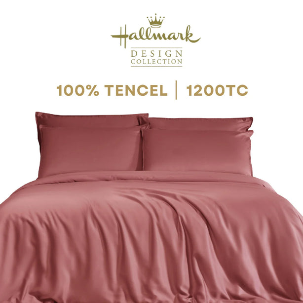 Pure Tencel Bed Sheet – 1200TC – Red