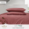 Hallmark Morbida Pure Tencel 1200TC Plain Bed Linen - Red
