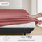 Hallmark Morbida Pure Tencel 1200TC Plain Bed Linen - Red