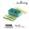 Eco-living 2-Compartment Colorful Bento w Fork & Spoon (1000ml) (Asst Colours)