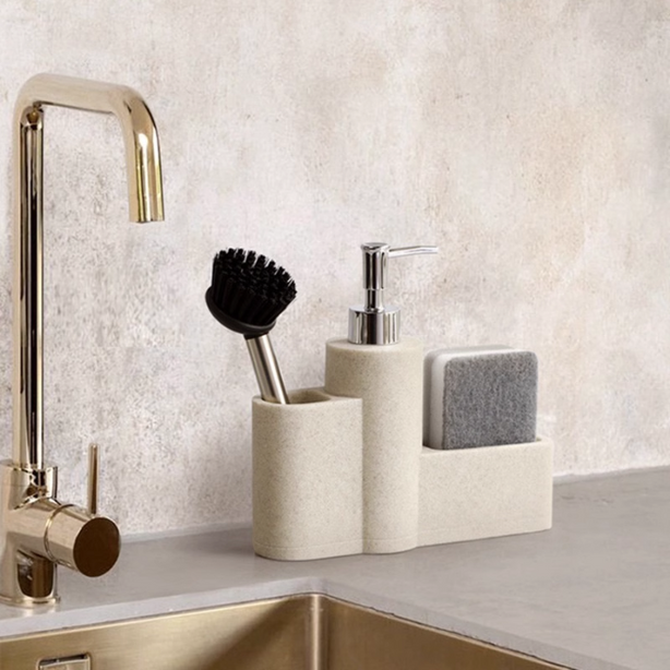 Luxe Soap Dispenser and Sponge Holder