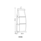 Pink wardrobe hanging bags organizer