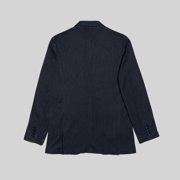 Highr, Indigo Blue Herringbone, Lightweight Jacket