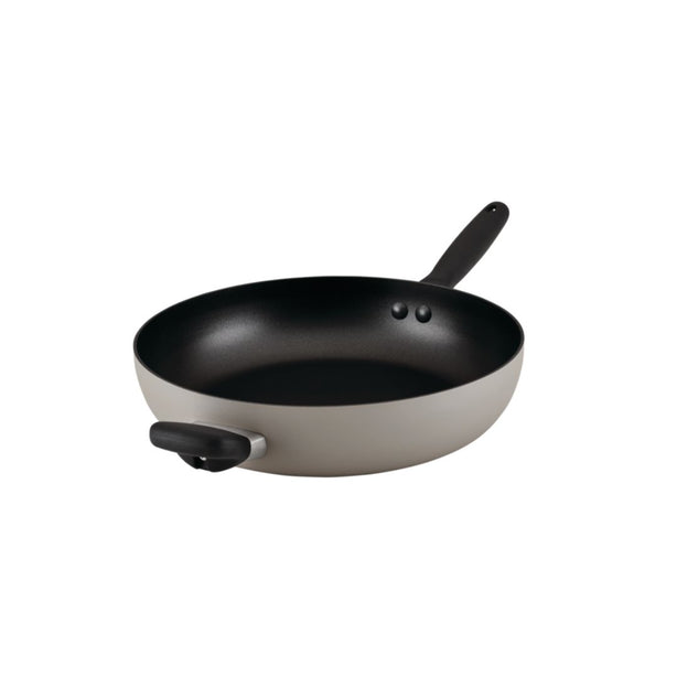 Meyer Bauhaus Series Nonstick 30cm Stirfry with Helper Handle (Warm Grey)