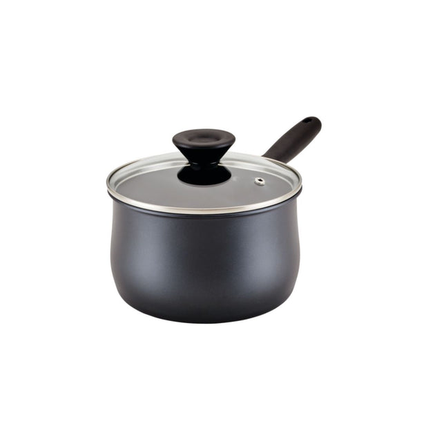 Meyer Midnight Series Nonstick Induction 16cm/1.9L Saucepan with Glass Lid