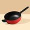 Meyer Bauhaus Series Nonstick Induction 26cm/3.8L Chef's Pan with Helper Handle (Roma Red)