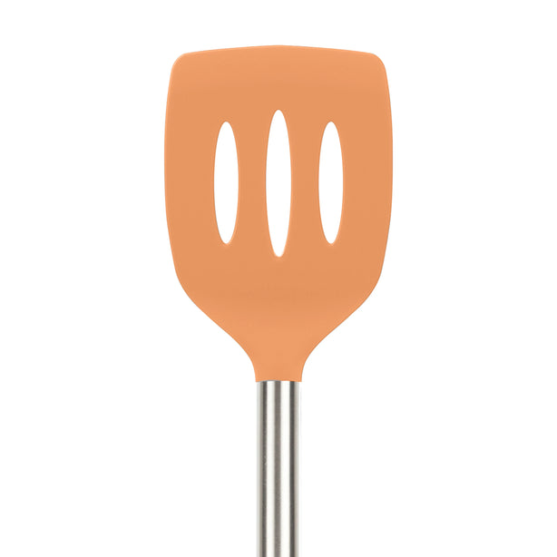 Silicone Slotted Turner with Stainless Steel Handle
