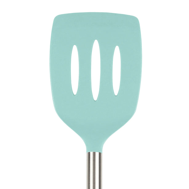 Silicone Slotted Turner with Stainless Steel Handle