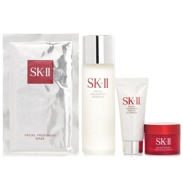 Best Seller Trial Kit: Facial Treatment Ess. 75ml+facial Treatment Cleanser 20g+skinpower Advanced Cream 15g+ F.t Mask 1pcs - 4pcs