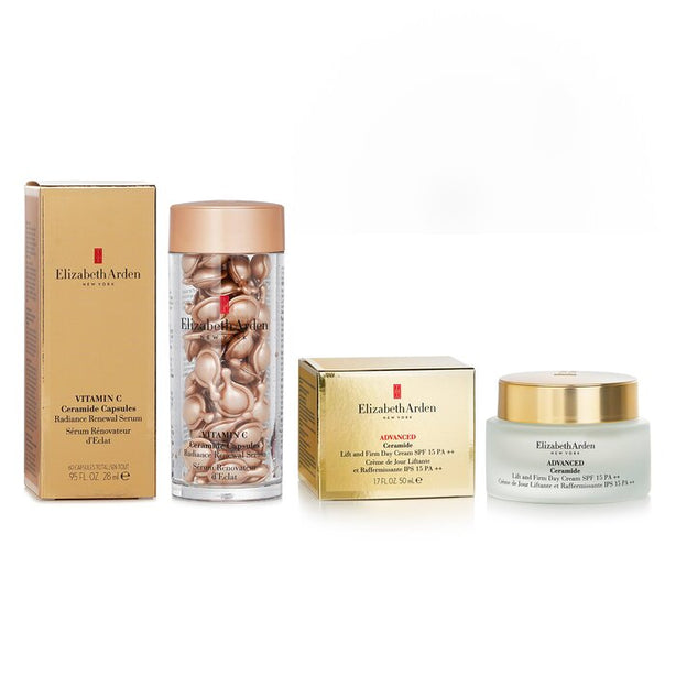 Elizabeth Arden Ceramide Vitamin C Capsules - Radiance Renewal Serum + Advanced Ceramide Lift And Firm Day Cream Spf 15 - 2pcs