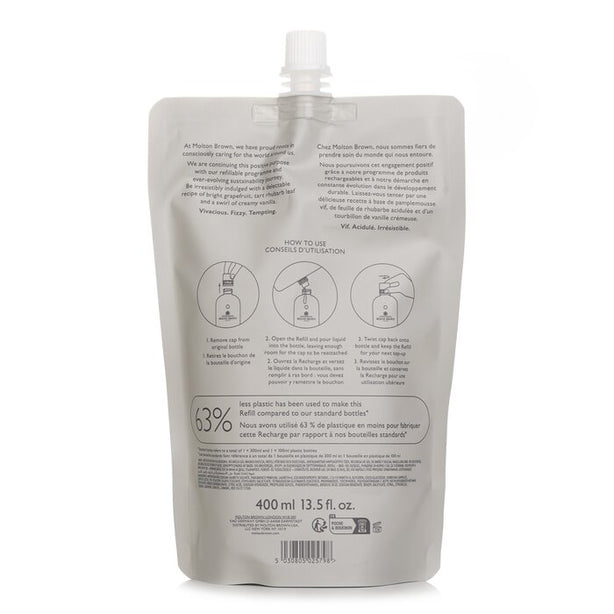 Delicious Rhubarb & Rose Bath & Shower Gel Refill - 400ml